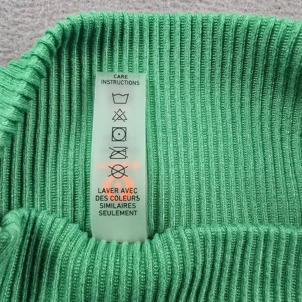 Mono B Womens Apple Green Ribbed Seamless Biker Shorts APH3222 Small NWT - Picture 7 of 8